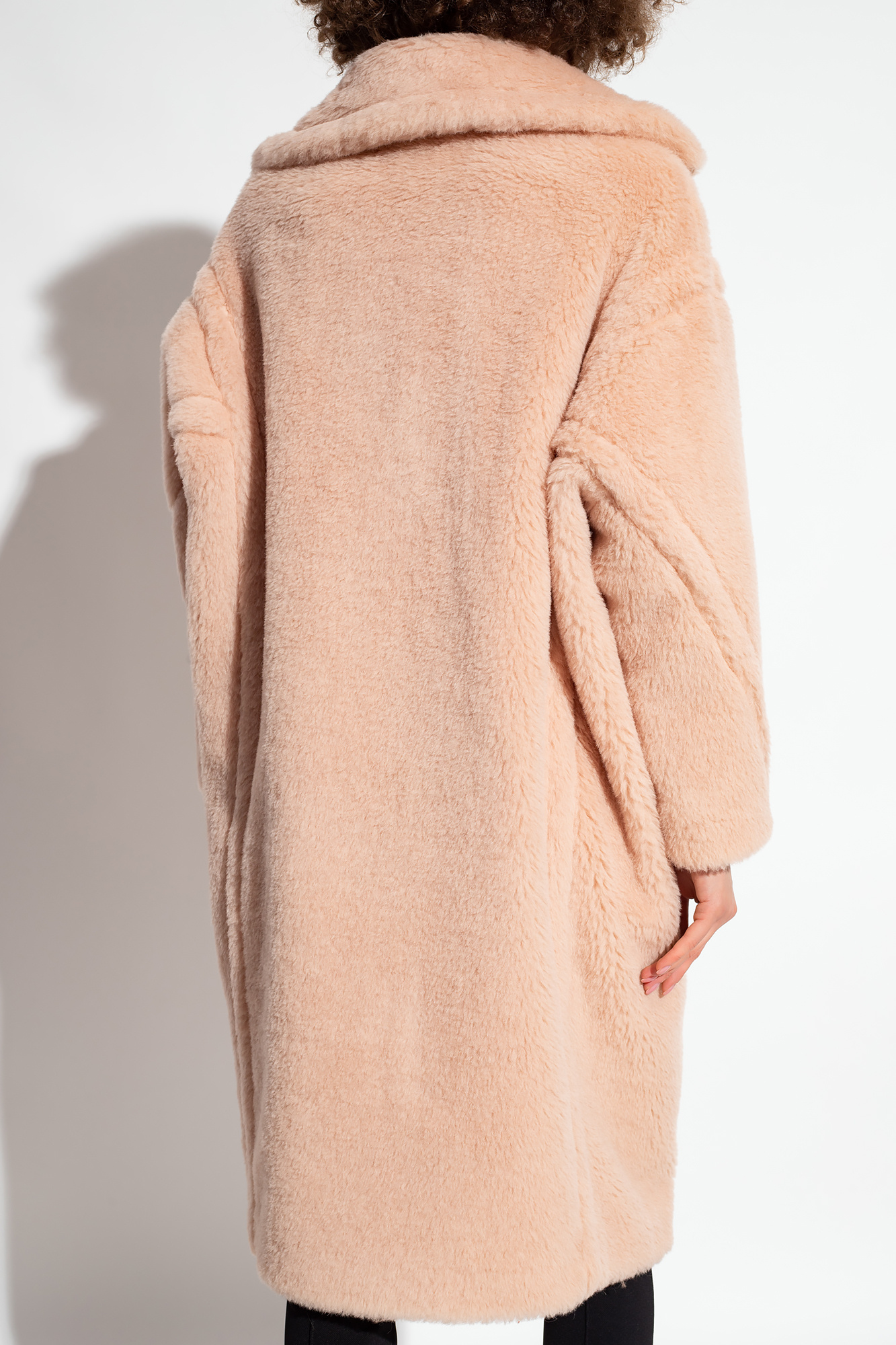 Max mara pink sale fur coat